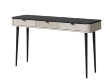 Schreibtisch mit Schubladen LILIA Kaschmir + Graphit