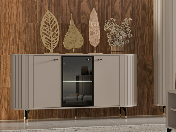 Kommode mit Lamellenoptik MODERNO Caschmir