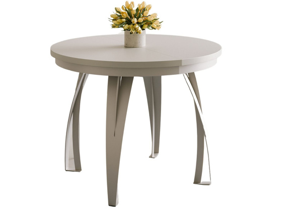 Esstisch LUGOS ausziehbar Ø 100/120 Kaschmir