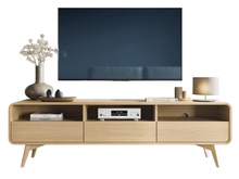 TV-Board 180 mit 3 Schubladen Design Eiche GRACIEL