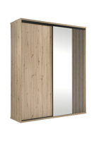 Schwebetürenschrank mit Spiegel BORDO Eiche Artisan