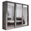 ARTI 02 mit 2 Aufhänger, 3-türig, Schwebetürenschrank mit Spiegel