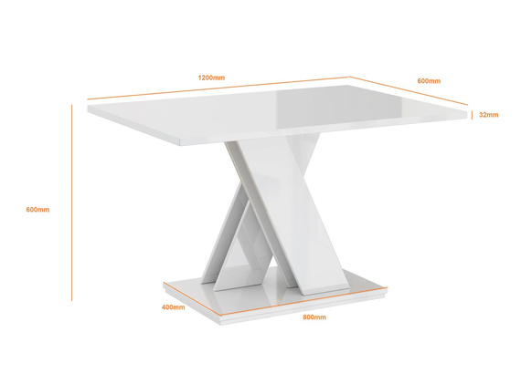 Couchtisch Modern Weiß+Beton