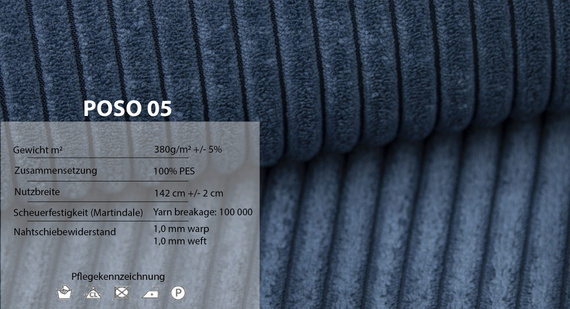 Ecksofa mit Schlaffunktion LEO Breite: 213 cm Blau