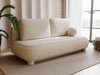 Sofa ohne Armlehnen, moderne runde Form, Moderne Couch