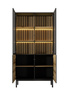 Vitrine mit lamellen und LED-Beleuchtung LUKS