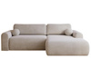 Design Ecksofa in modernem stil velvet grau rechts AURA