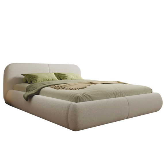 Doppelbett mit Schaumstoffpolsterung 160x200 Beige
