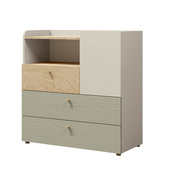 Kleine Kommode für Kinder Kaschmir/grün SKY