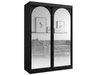 Design Schwebetürenschrank 150 Breit Schwarz LUCY