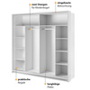  Schwebetürenschrank ARTI 14 Schwarz