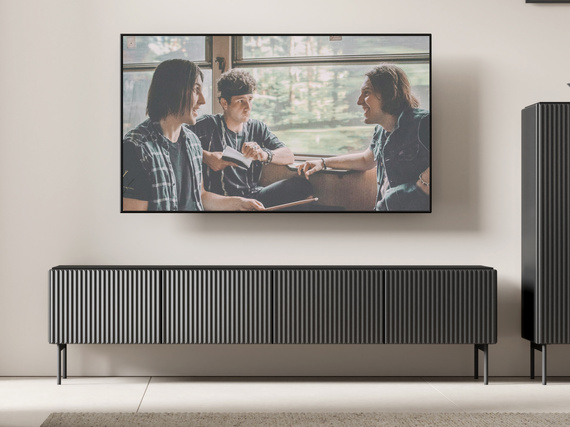 Elegante TV-Kommode LOUISS Schwarz