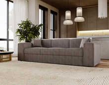 Schlafsofa modern 252 cm breit SANTO Braun
