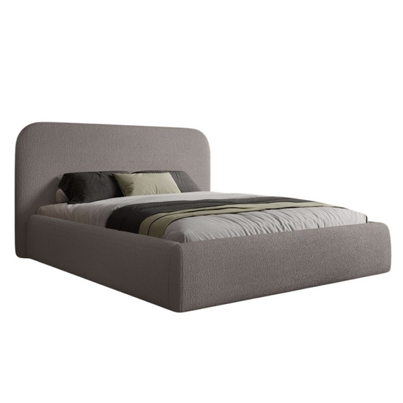 Graphit Minimalistisches Polsterbett 200x200 holzrahmen MAT