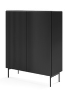 Hochkommode mit Türen LOUISS Schwarz