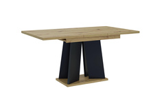 Ausziehbare Esstische SANA Eiche Artisan+Schwarz