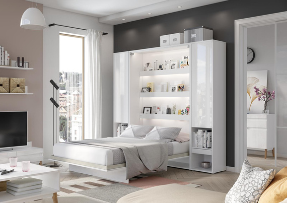 Schrankbett Vertical BED CONCEPT 90x200 Kaschmir