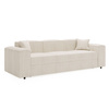 Schlafsofa modern 252 cm breit SANTO Grau Cord