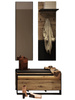 Garderoben-Set LIMA Eiche Artisan/Schwarz