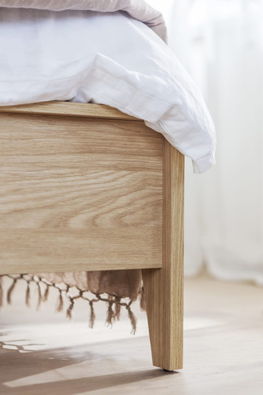 mit Bettkasten, skandinavisches Schlafzimmer MAKS