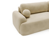 Trendiges Ecksofa L-Form OLIO Hellbeige