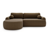 Designsofa L Form OLIO Braun