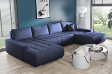 Großes Ecksofa in U-Form für Wohnzimmer MONA Beige