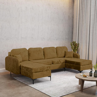 Ecksofa U-form BELLA Gelb