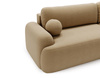 Modernes Ecksofa mit Schlaffunktion L Form OLIO Beige