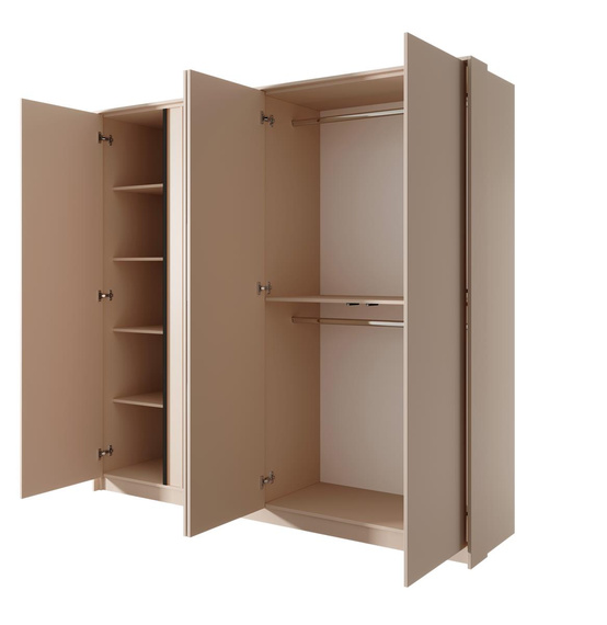 Kleiderschrank Geräumiger für Schlafzimmer NINA Beige