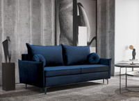 Schlafsofa mit Bettkasten LEO Blau