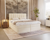 Modern Wolkenbett mit topper 180x200 creme MATHIAS