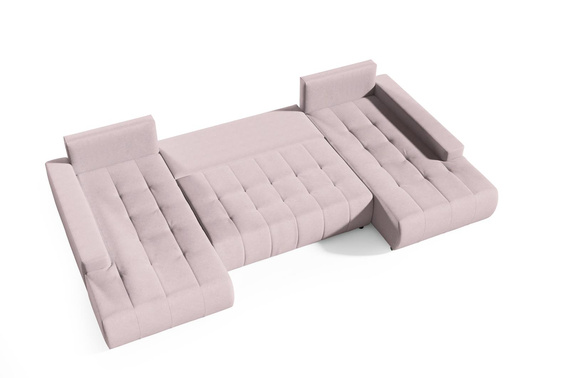Großes Ecksofa in U-Form für Wohnzimmer MONA Beige