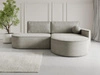 Ottomane Rechts \ boucle \ Grau