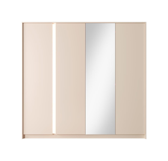 Kleiderschrank Geräumiger für Schlafzimmer NINA Beige