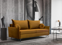 Schlafsofa mit Bettkasten LEO Gelb