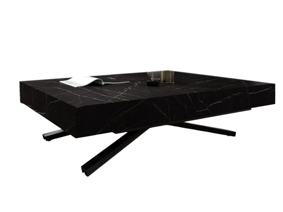 Funktionale Couchtisch Schwarz Marmor