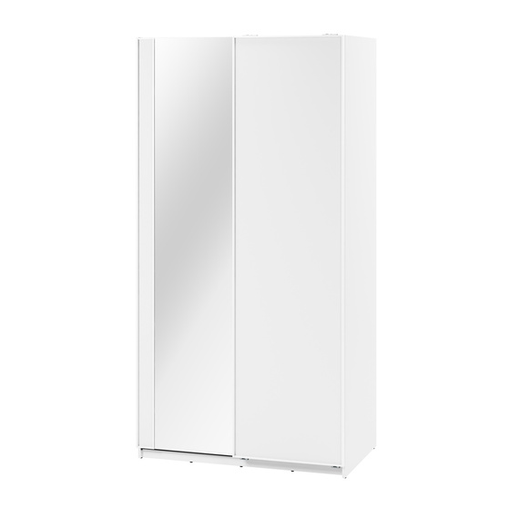 Schwebetürenschrank mit Spiegel LAVIAS Weiß