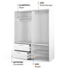 Kleiderschrank mit 2 Schubladen ARTI Eiche artisan