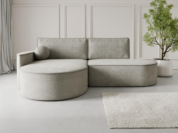 Designer Ecksofa L Grau MORENO