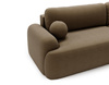 Luxuriöse Ecksofa L Form OLIO Braun
