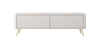 TV-Schrank zweitürig mit gerifflete Front beige BELLO