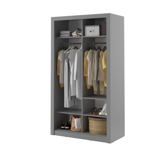 Schwebetürenschrank mit Spiegel ARTI 06 Grau