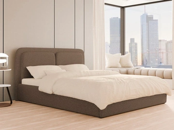 Lattenrost mit Metallrahmen \ 140 \ Braun