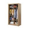 Kleiderschrank mit Spiegel ARTI Breite 120 cm Eiche Artisan