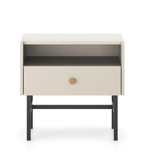 Nachttisch mit Schublade Beige DAVS