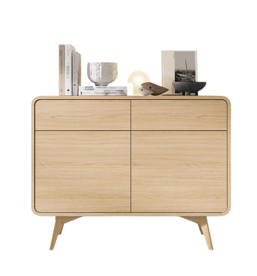 Kommode mit 2 Schubladen modern Eiche GRACIEL