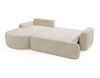 Elegantes Ecksofa L-Form OLIO Creme 