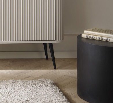 Kommode mit drei Schubladen CARLO Beige