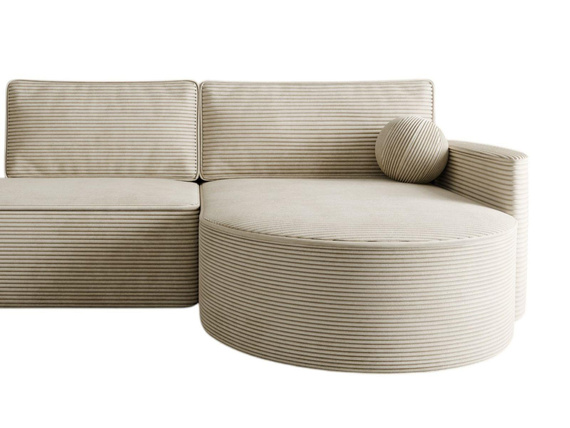 Ecksofa U Form ohne Schlaffunktion OLIO Beige